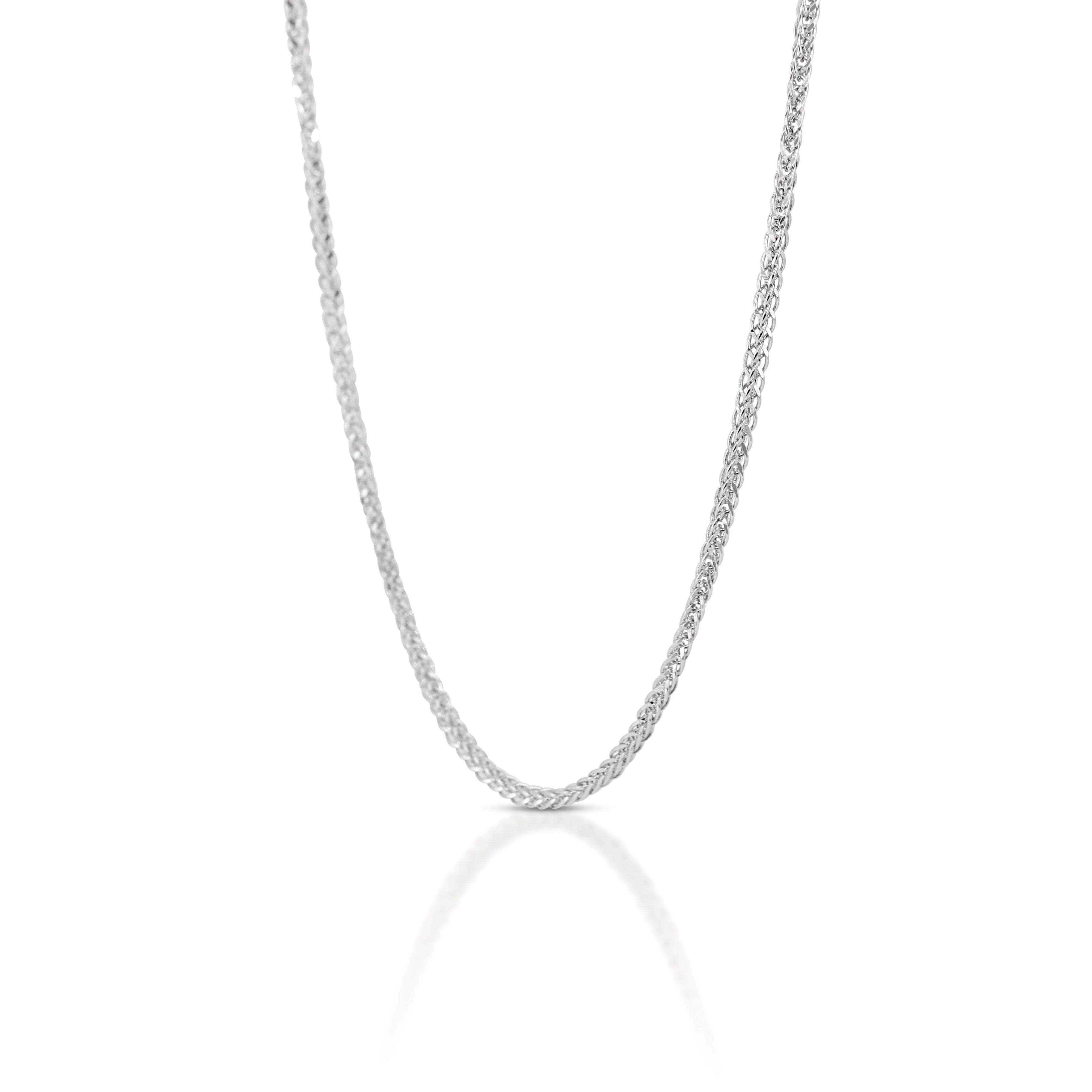 Elegant 18K White Gold necklace For Sale 1