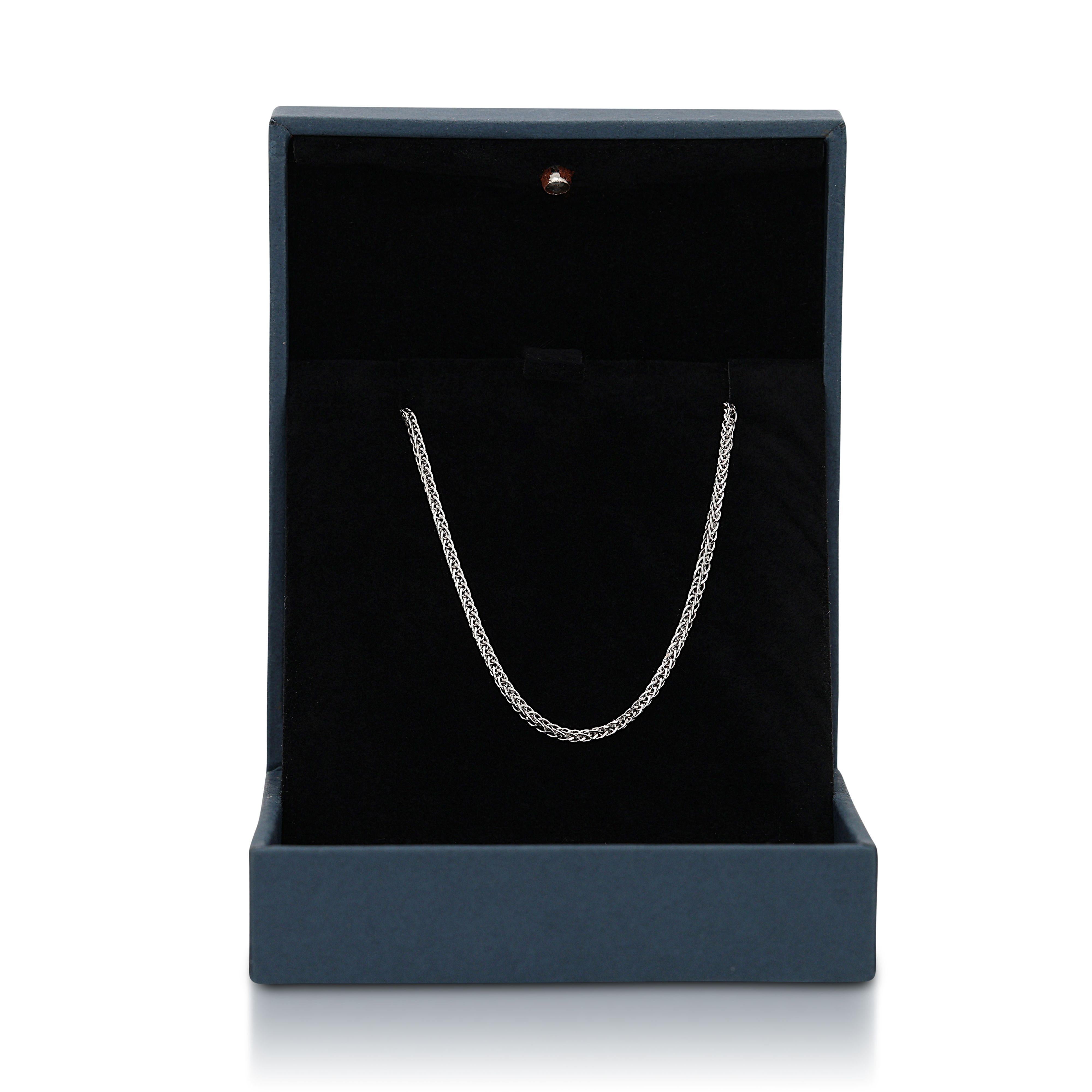 Elegant 18K White Gold necklace For Sale 4