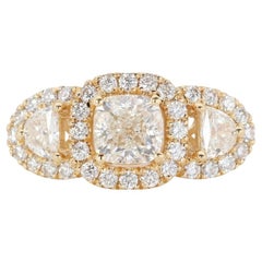 Luxurious 1.2 ct. Cushion Shape Diamond Ring