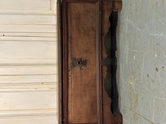 Elegant 18th-Century Solid Walnut Chest with Original Lock and Key