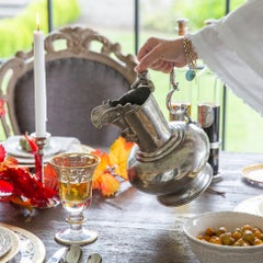 Elegant 18th century style pewter pitcher by Arte Italica - Made in Italy