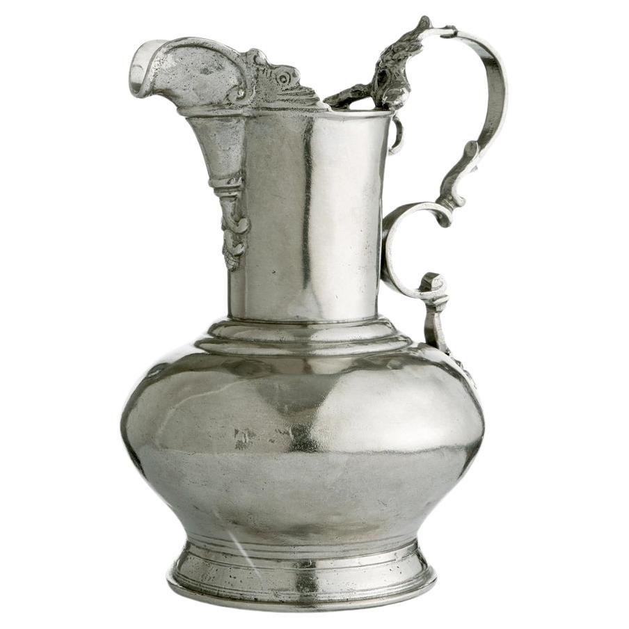 Elegant 18th century style pewter pitcher by Arte Italica - Made in Italy For Sale