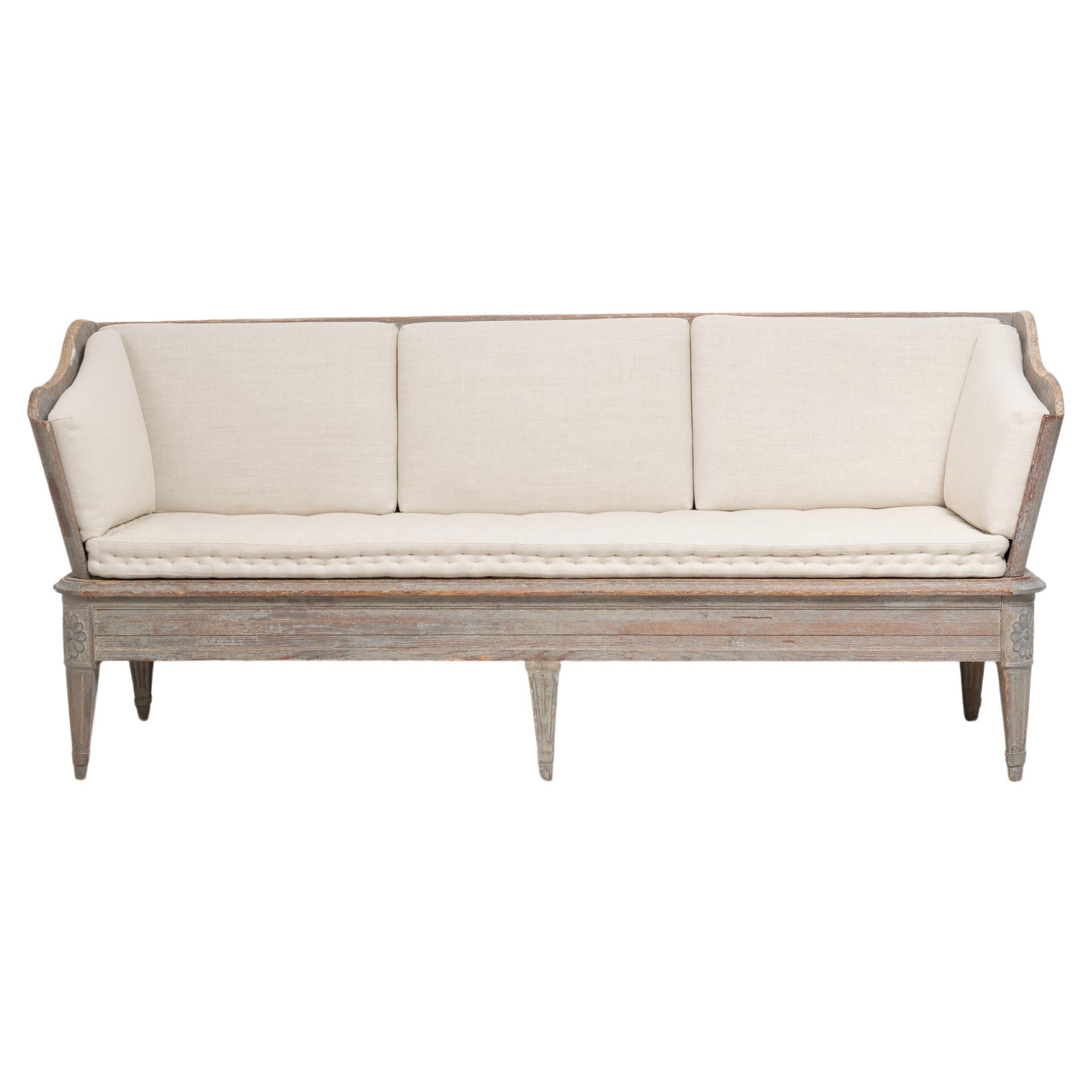 Elegant 18th Century Swedish Gustavian Sofa