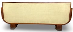 Elegant 1930s Art Deco Mahogany Sofa