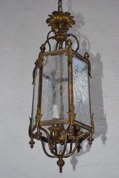 Elegant 1930's brass lantern