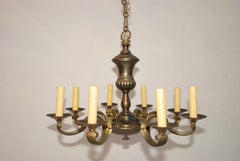 Elegant 1940's Brass chandelier