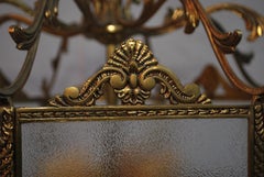 Elegante lanterne en laiton des années 1940