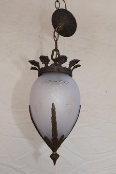 Elegant 1940's brass lantern from Spain