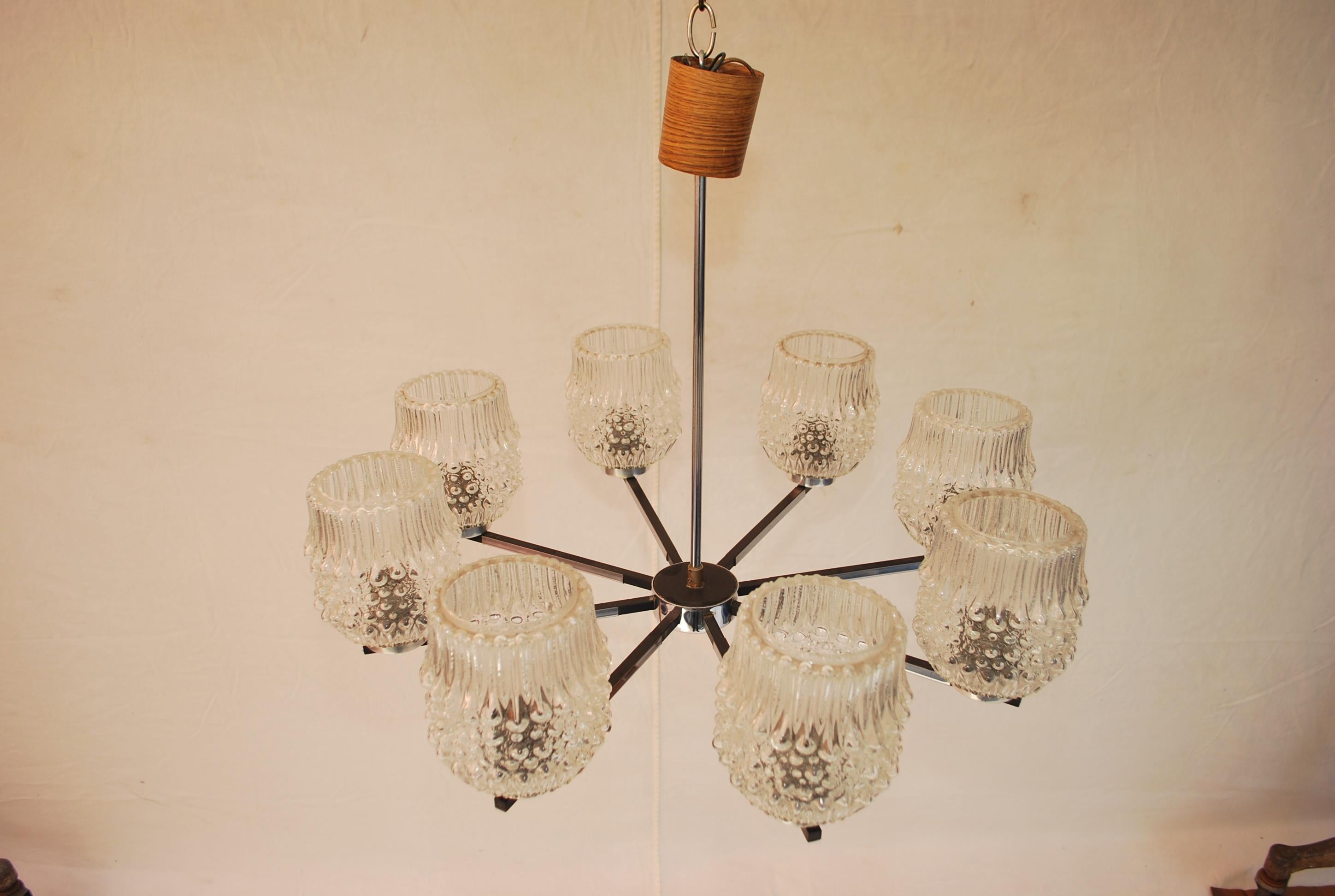 An Elegant 1950s chandelier from Germany.