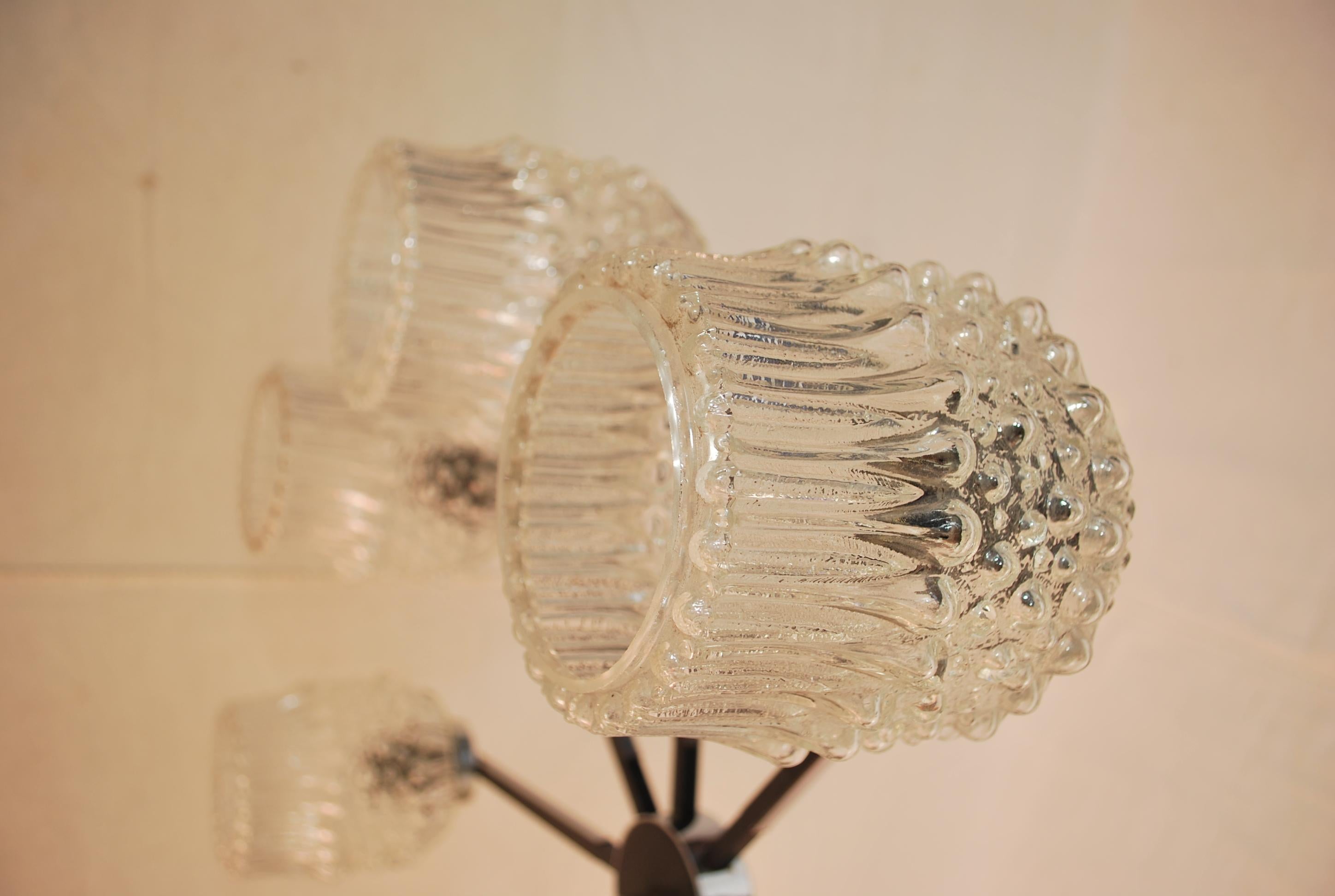Mid-20th Century Elegant 1950s Chandelier from Germany For Sale