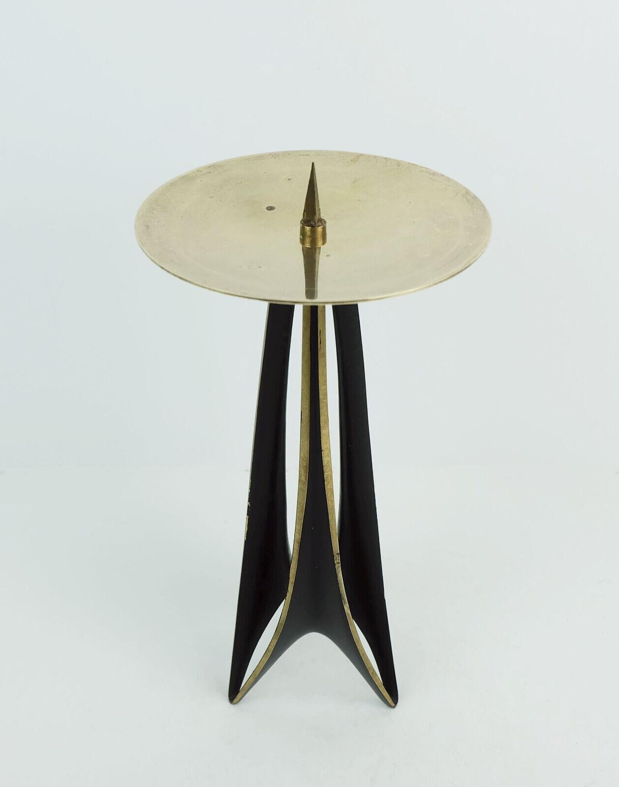 elegant 1950s mid century CANDLE HOLDER klaus ullrich faber & schumacher