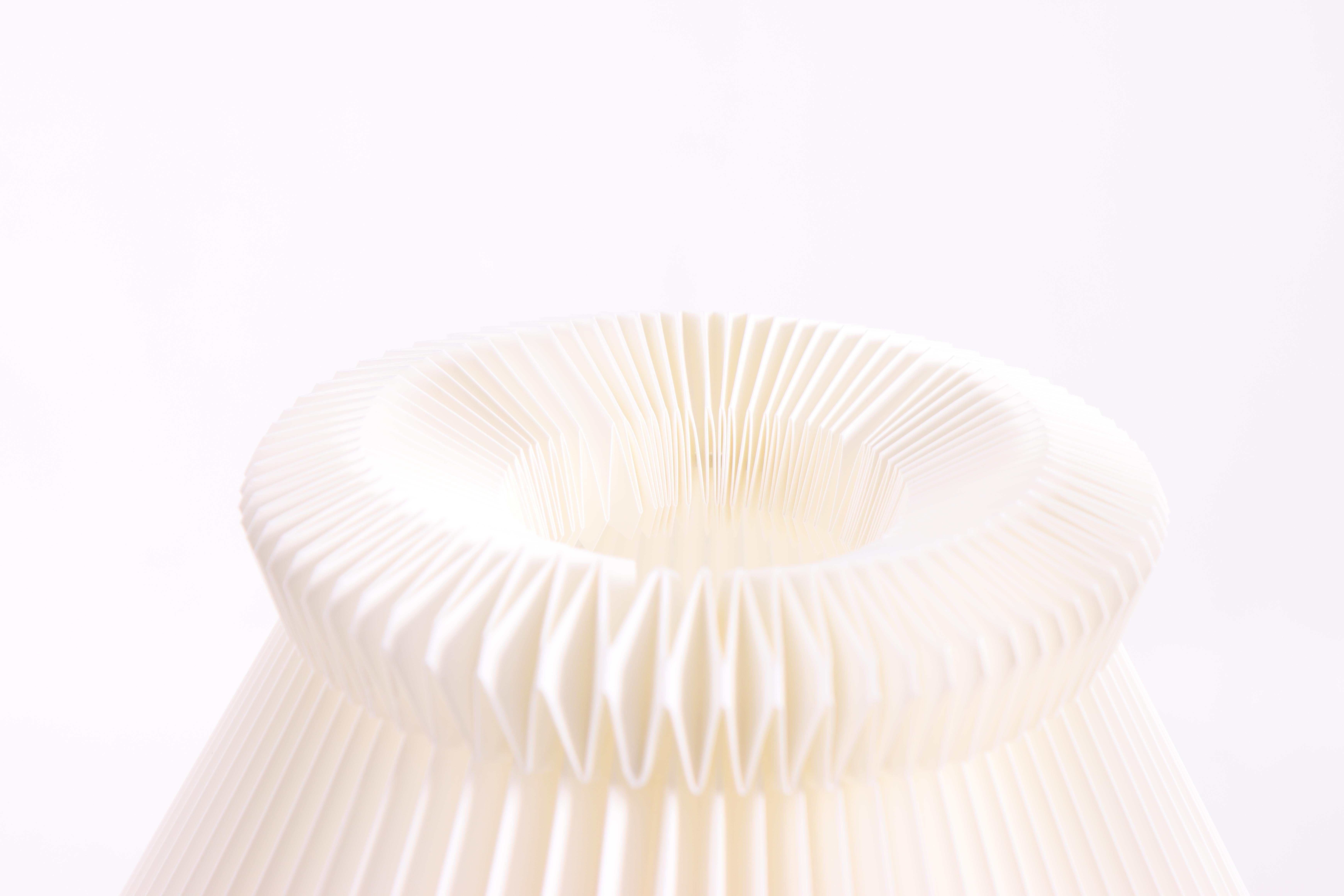 Mid-20th Century Elegant 1950s Teak Lamp by Leklint with Signature Pleated Shade - Danish Design For Sale