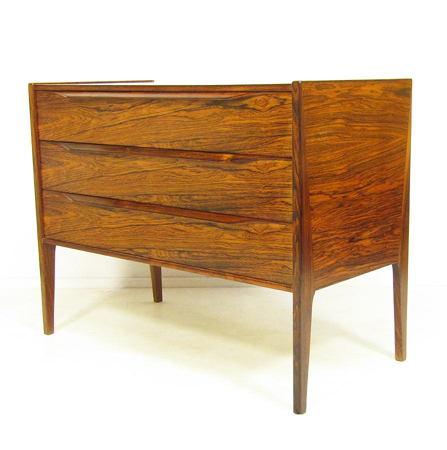 Scandinavian Modern Elegant 1960s Danish Rosewood Bedside Chest by Aksel Kjersgaard