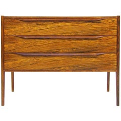 Elegant 1960s Danish Rosewood Bedside Chest by Aksel Kjersgaard
