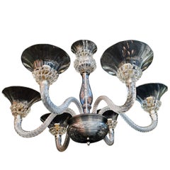 Elegant 1960s Murano Chandelier