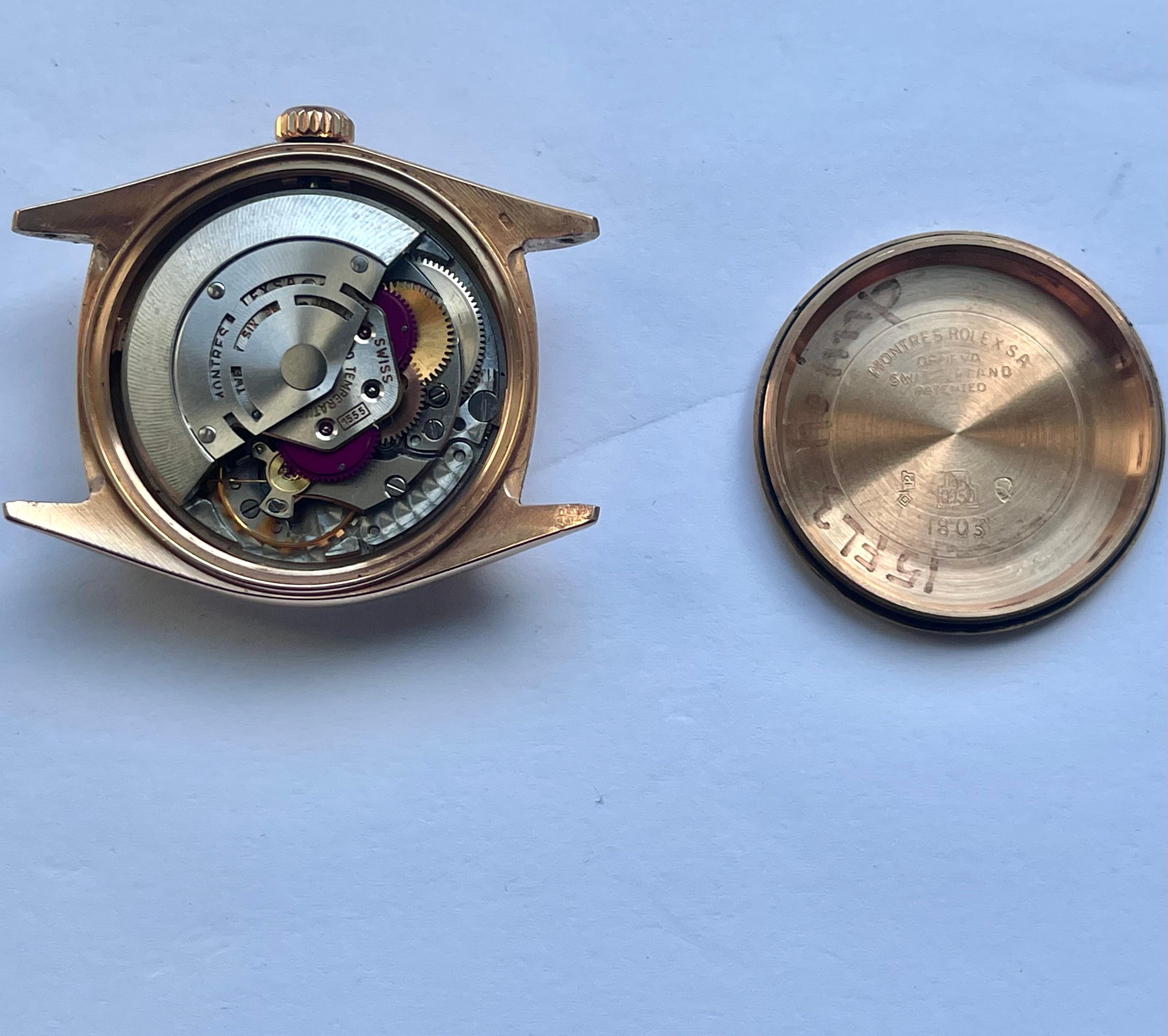 Elegant 1964 Rolex 1803 President Day-Date Roségold 18k 6
