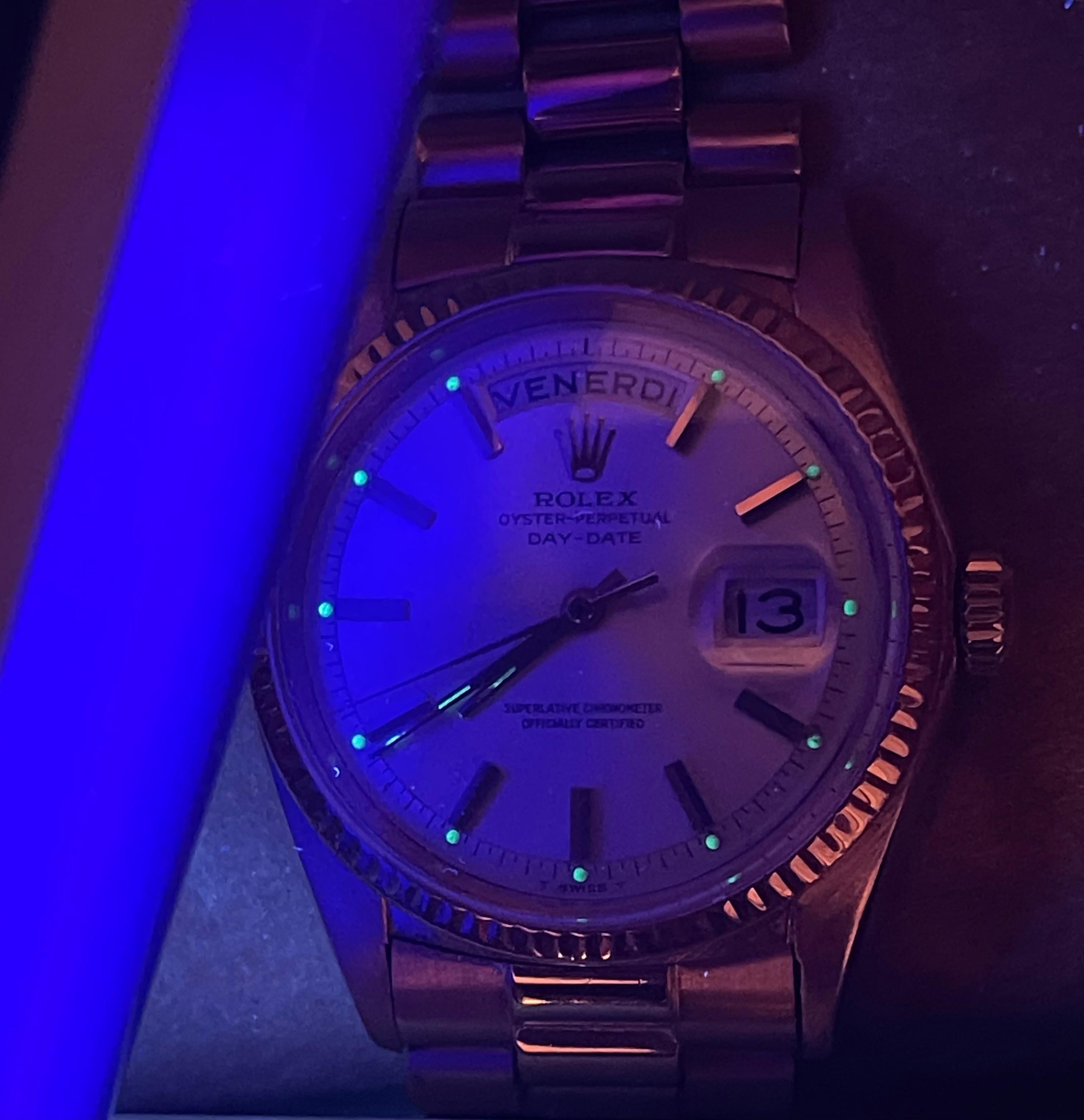 Elegant 1964 Rolex 1803 President Day-Date Roségold 18k 11