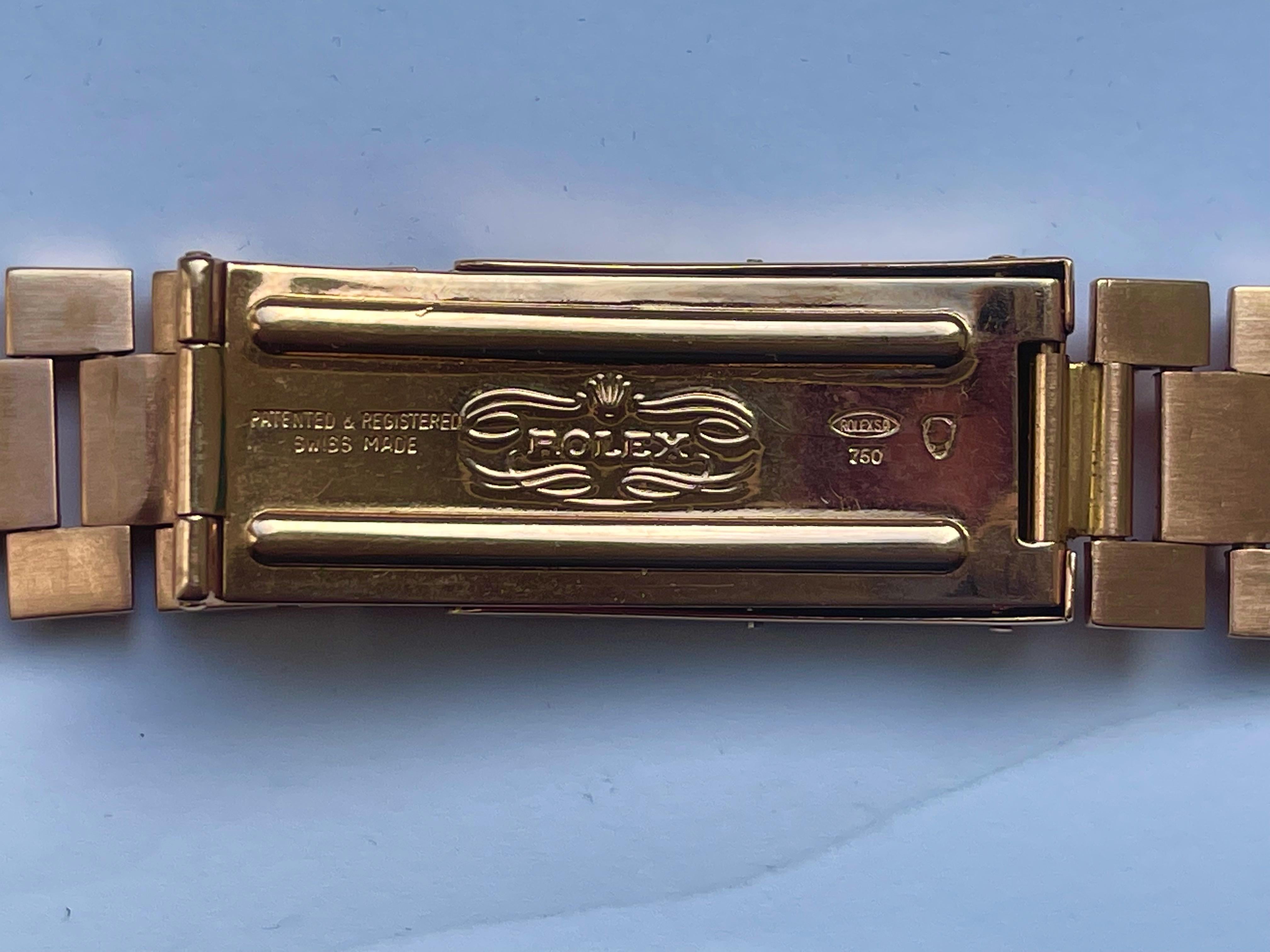 Elegance 1964 Rolex 1803 President Day-Date Or Rose 18k en vente 3
