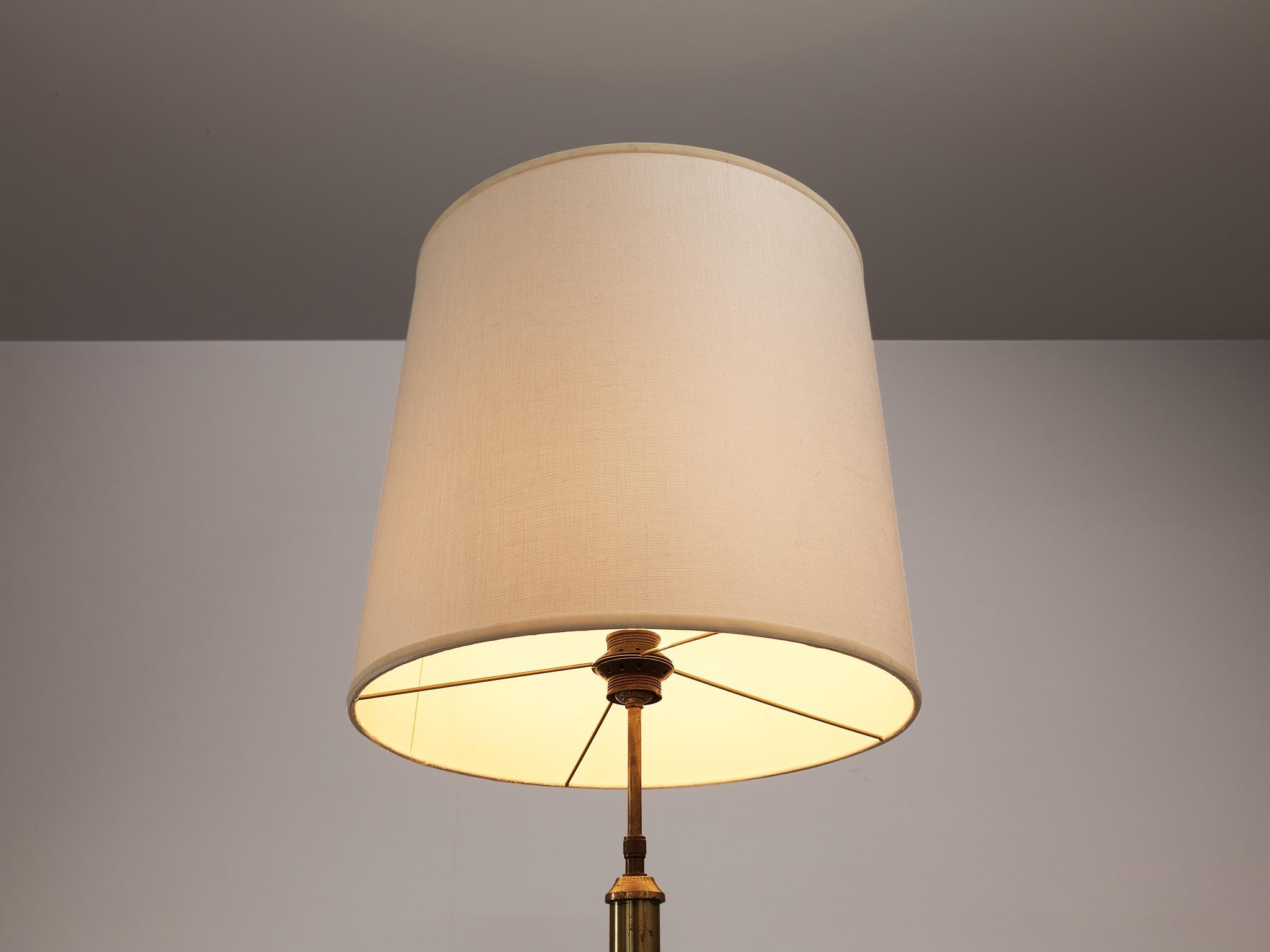 European Elegant 1970s Floor Lamp in Brass