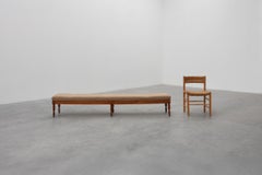 Elegant 19th Century Bench with Six Turned Legs, circa 1840