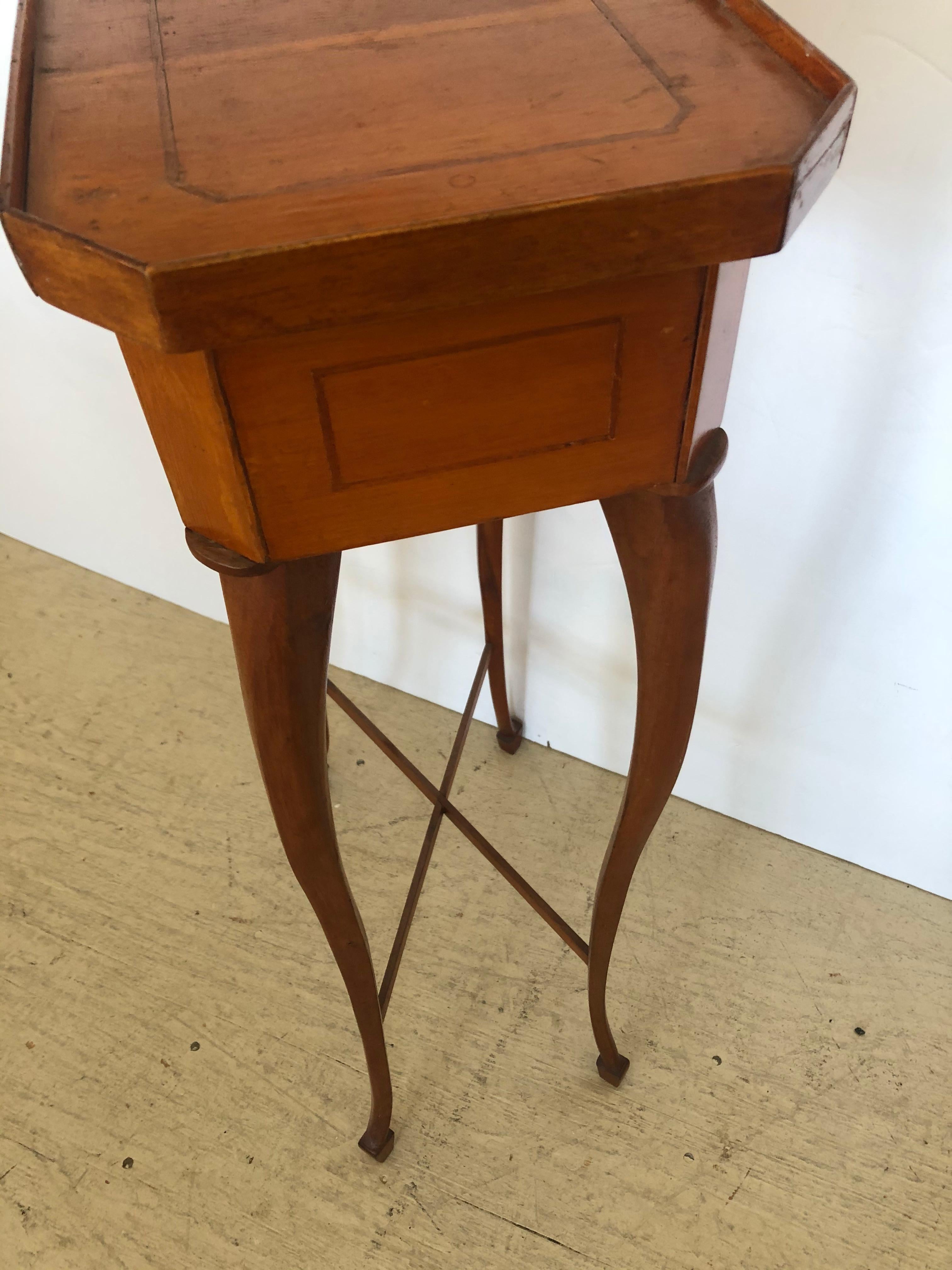 Elegant 19th Century Biedermeier Side Table or Stand 1