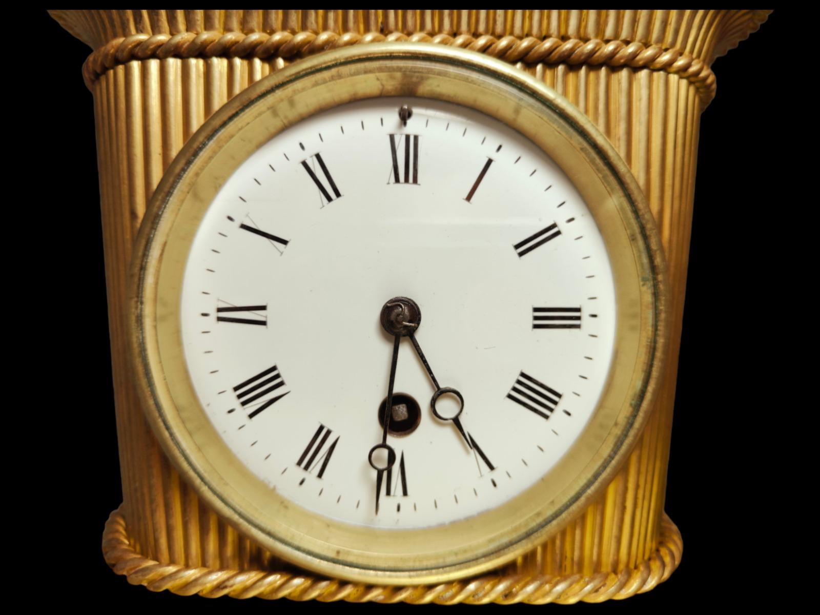 Bronze-Uhr Empire des 19. Jahrhunderts im Angebot 8