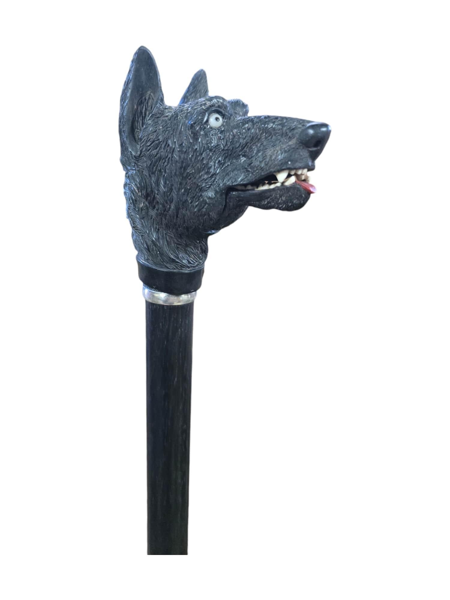 Elegant 19th Century Ebony Cane In Good Condition For Sale In Madrid, ES