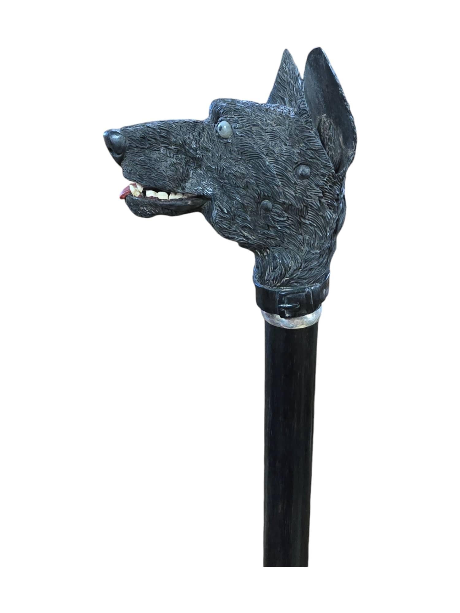 Elegant 19th Century Ebony Cane For Sale 1