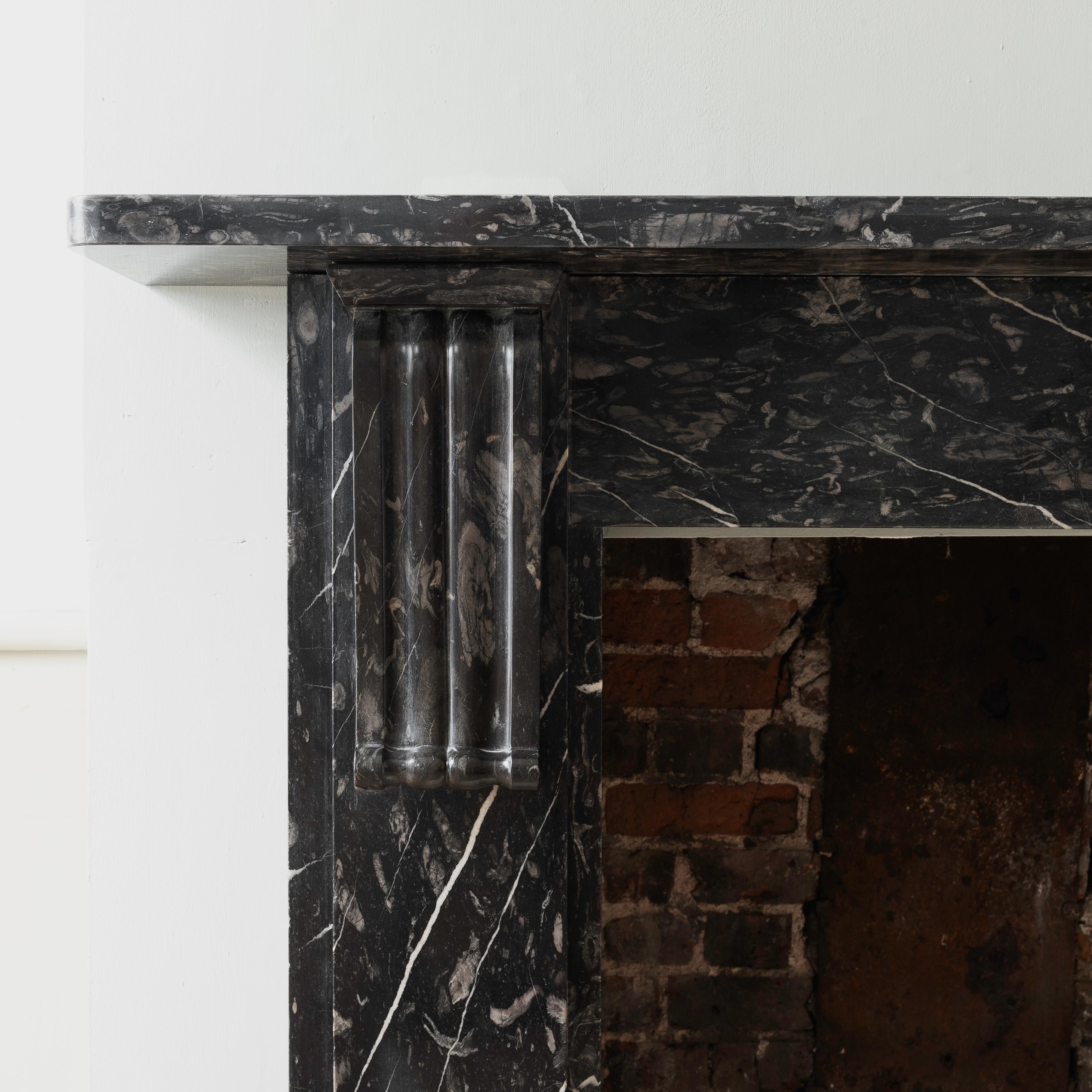 Elegant 19th Century English Fossiliferous Chimneypiece In Good Condition For Sale In London, GB