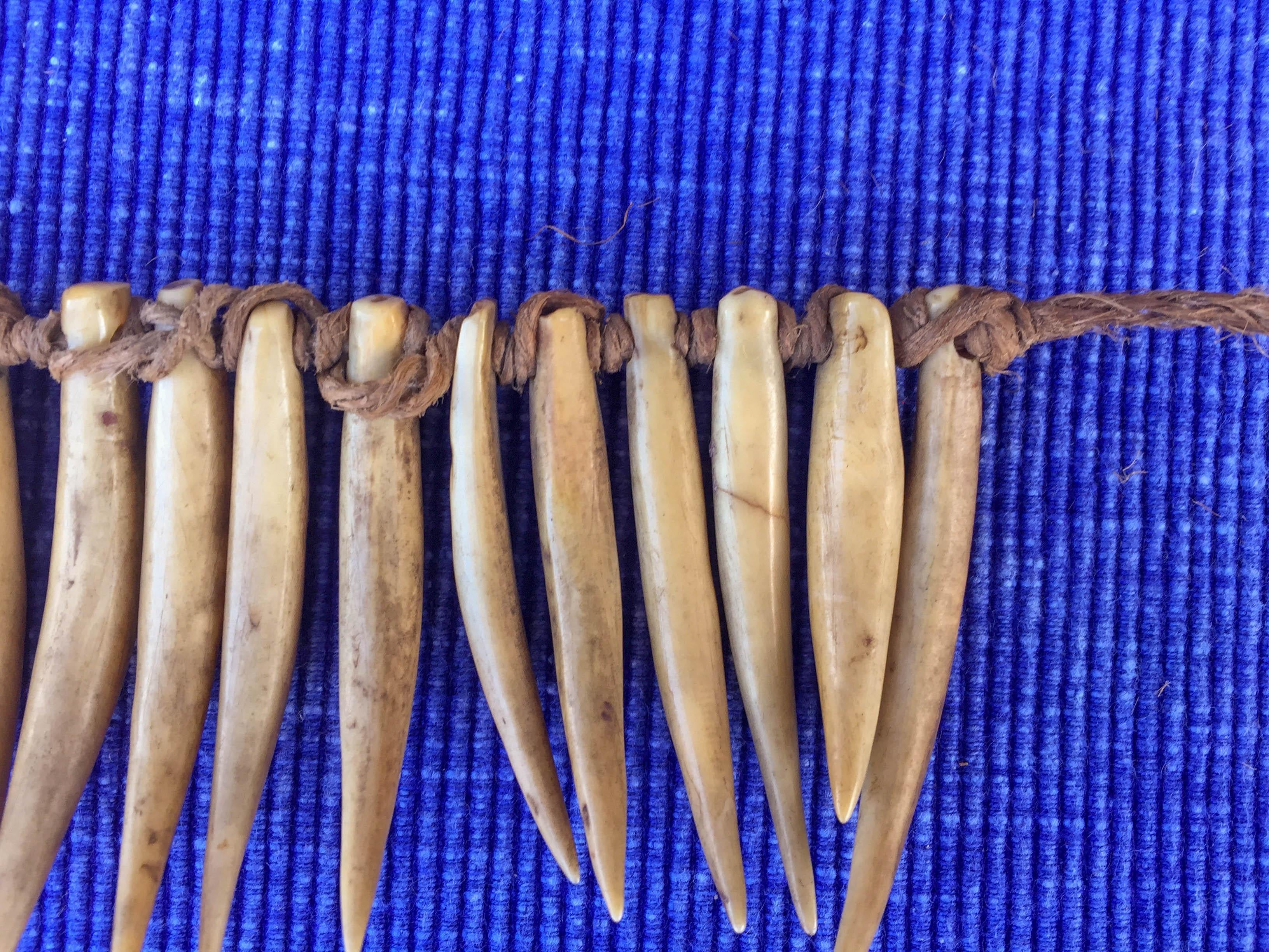 Elegant 19th Century Fijian Wasekaseka / Waseisei Necklace, Ex UK Collection 4