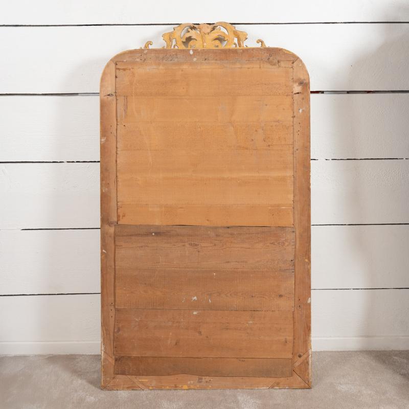 Elegance du XIXe siècle, miroir français en bois doré à motifs floraux en vente 2