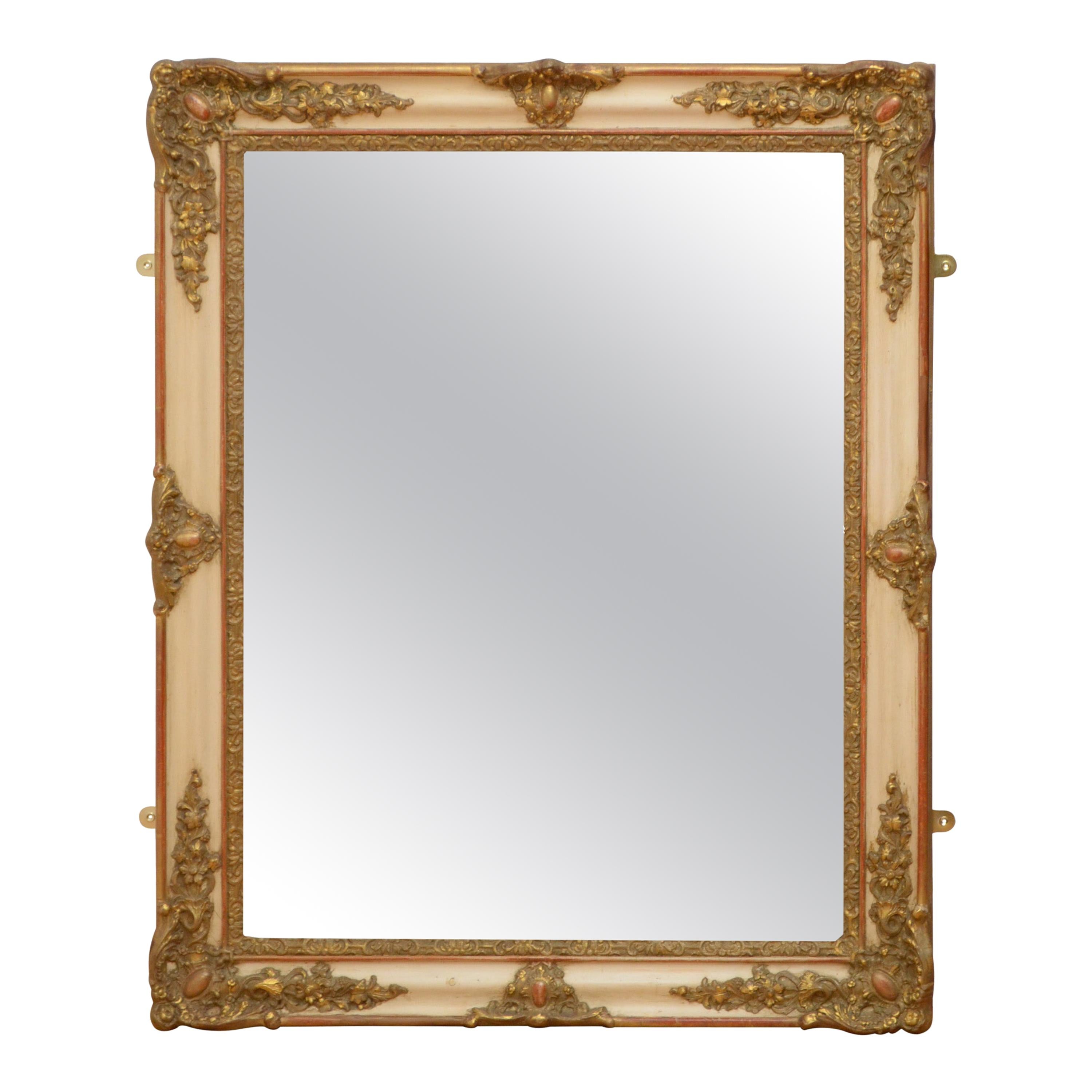 Elegant 19th Century Gilt Mirror