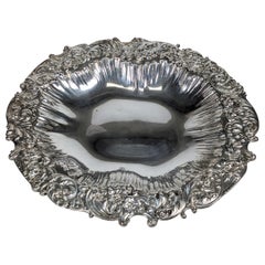 Élégant plat de service en argent sterling Gorham du 19ème siècle