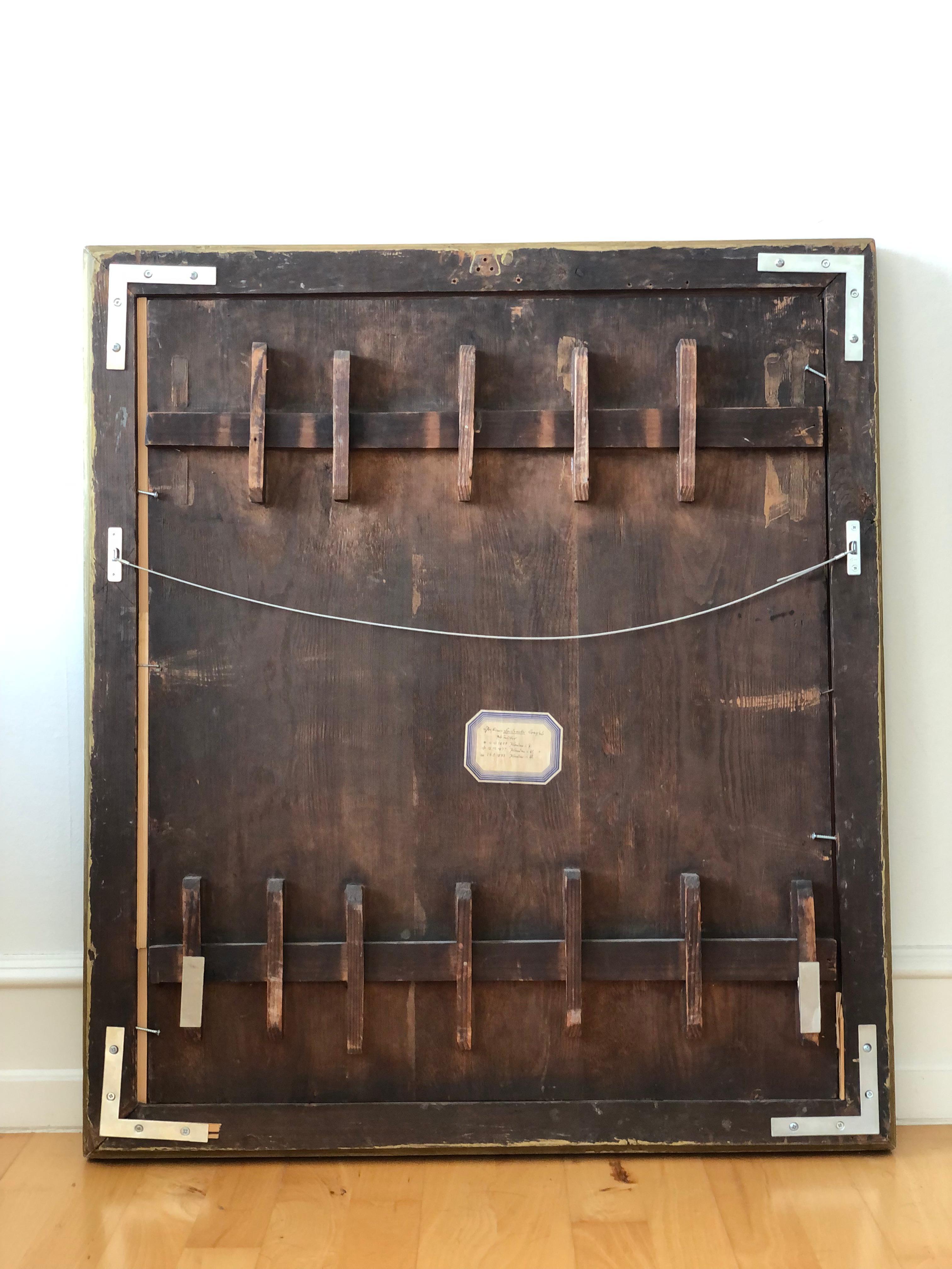 Elegante óleo del siglo XIX de una dama alemana (h. 1840) en venta 7