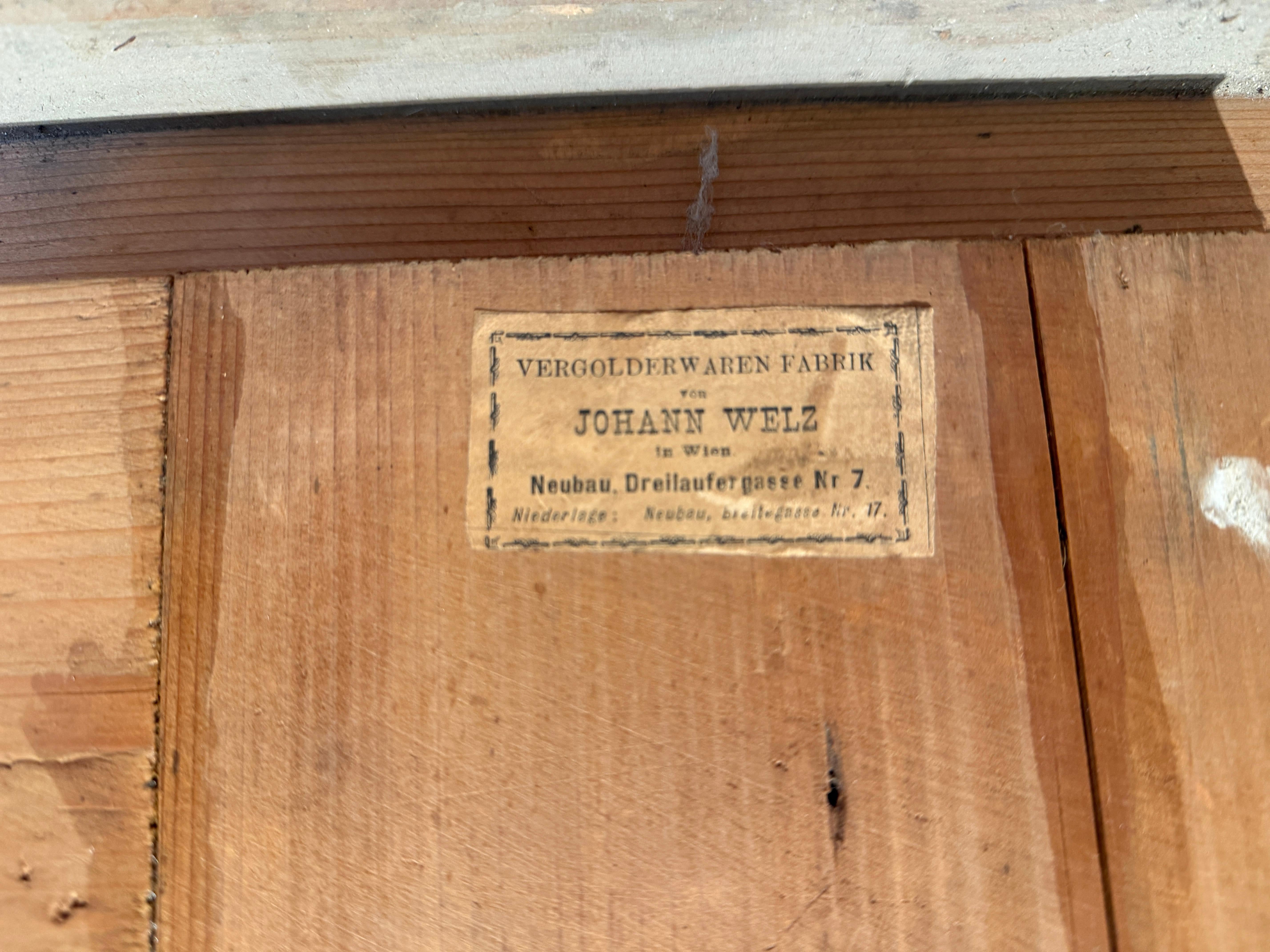 Elegant 19th-Century Portrait of an Aristocratic Lady Magnificent Carved gilt im Angebot 3