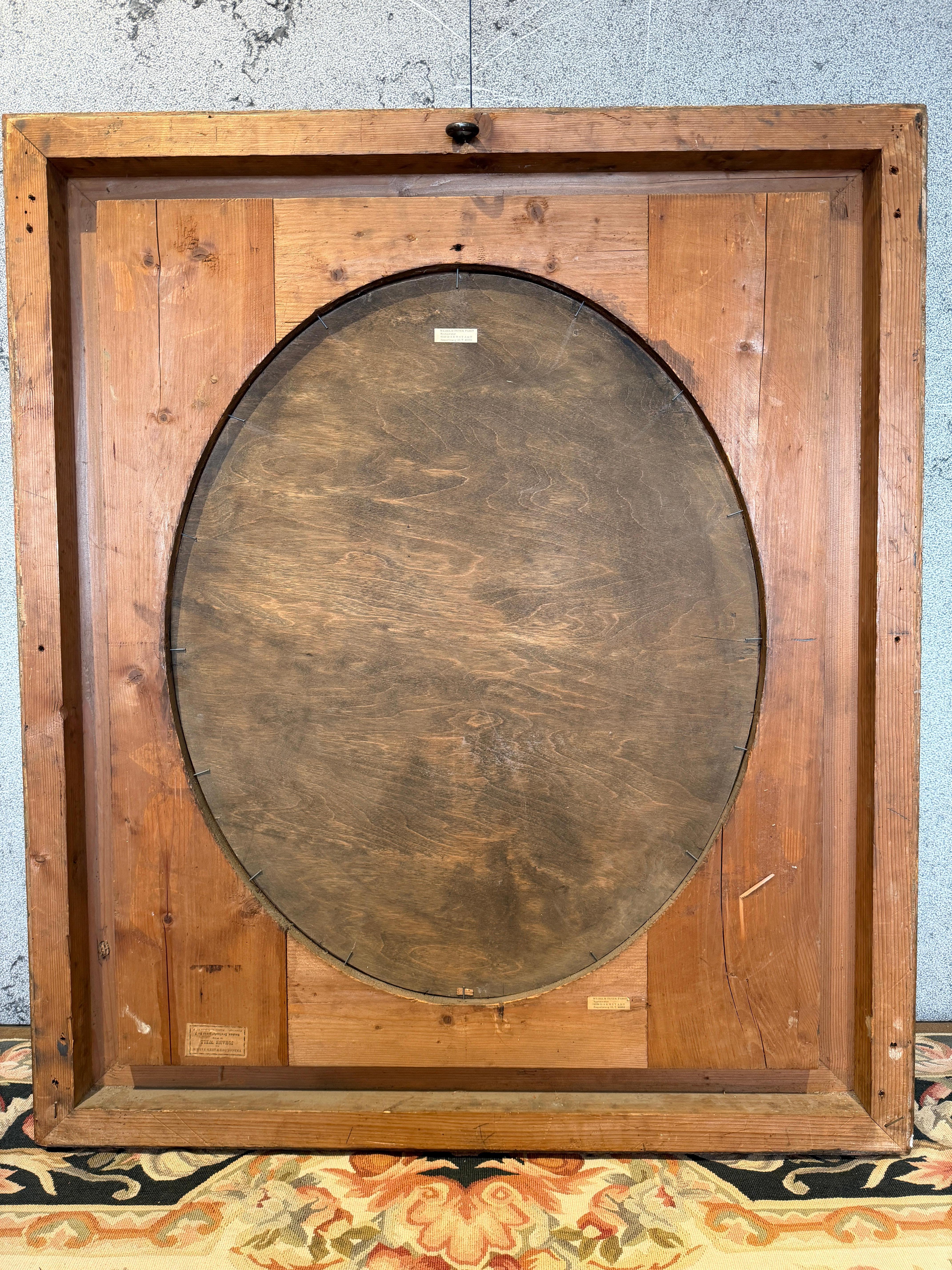 Elegant 19th-Century Portrait of an Aristocratic Lady Magnificent Carved gilt im Angebot 2