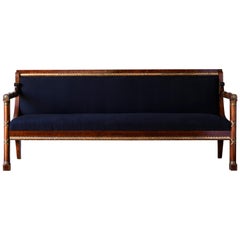 Elegant 19th Century Swedish Empire Sofa