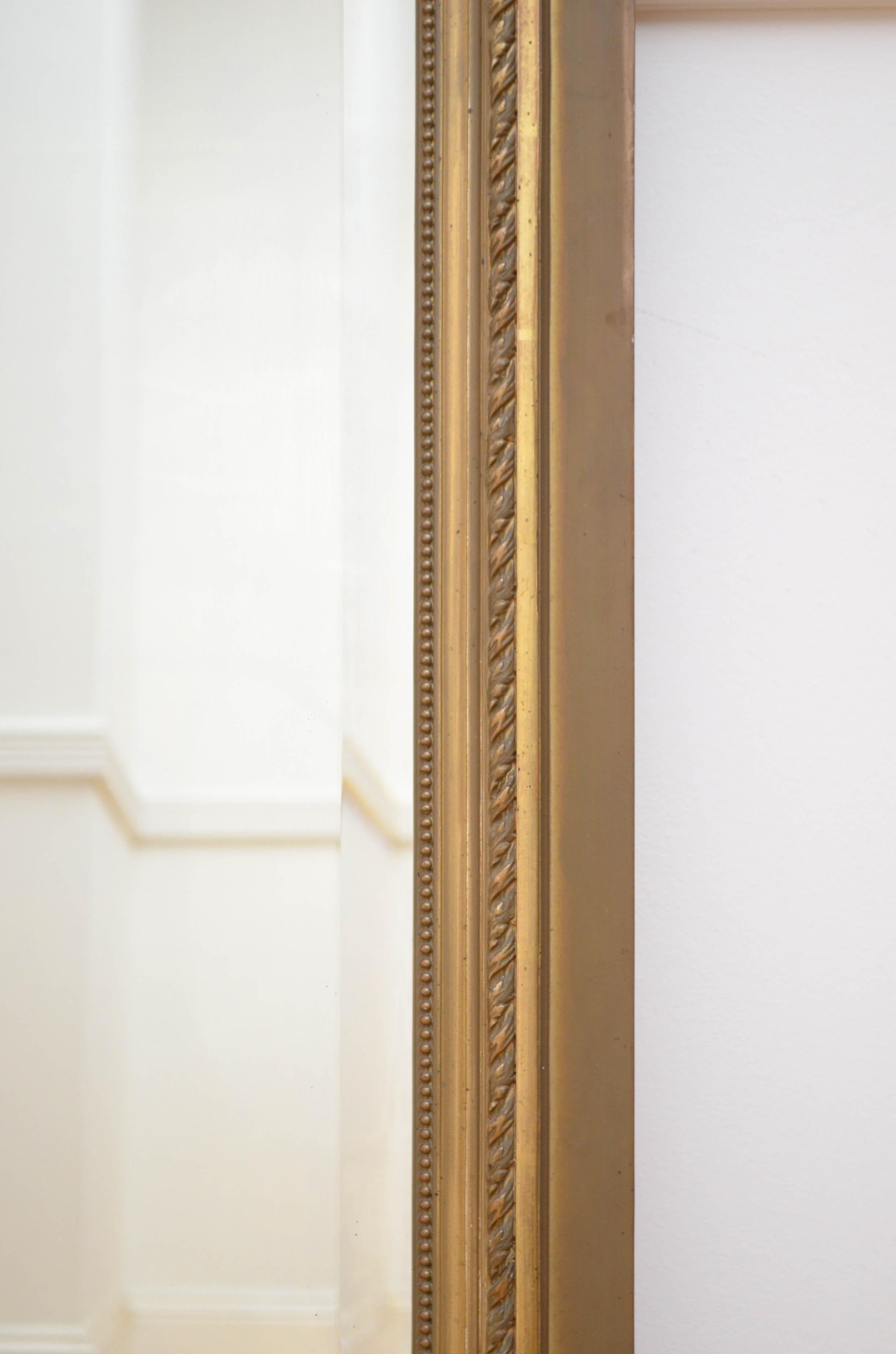 Elegant 19th Century Trumeau Mirror For Sale 6