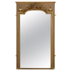 Elegant 19th Century Trumeau Mirror