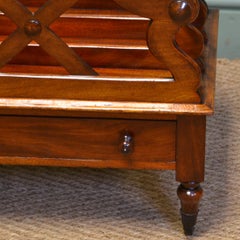 Elegant 19th Century Victorian Mahogany Antique Canterbury