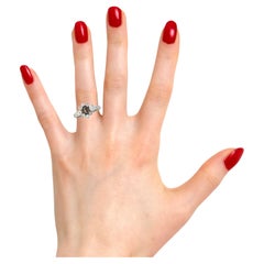 Elegant 1ct Diamond Engagement Ring in 14K White Gold