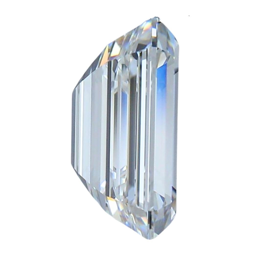 Eleganter 2,01ct Ideal Cut Smaragdschliff Diamant - GIA zertifiziert Damen im Angebot