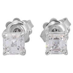 Elegant 2.02ct Double Excellent Ideal Cut Diamonds Stud Earrings - GIA Certified