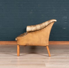Elegant 20th Century English Button Back Two-Seat Sofa