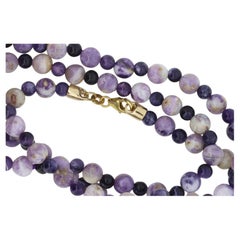 Elegant 24-Inch Multicolor Gemstone Necklace in 14K Gold – Handcrafted Beads