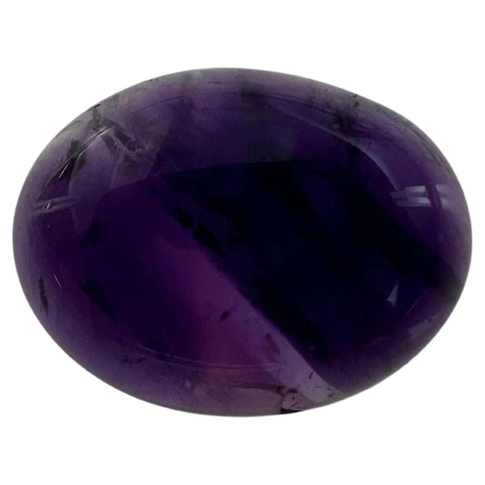 Natural AAA+ Deep Purple Amethyst Gemstone - Round Cut, Loupe Clean, Extra Fine Quality