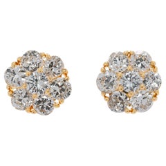 Elegant 2.66ct Old Mine Cut Natural Diamond Elegance en or jaune 20K
