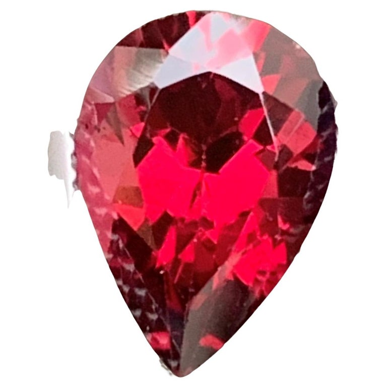 Elegant 2.85 Carat Natural Loose Red Rhodolite Garnet Pear Shape from ...