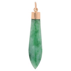 Elegant 2grams Jade Pendant in 20K Yellow Gold