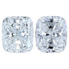 Elegant 2pcs Ideal Cut Natürliche Diamanten w/1,40 Karat - GIA zertifiziert